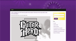 Desktop Screenshot of guitarherogame.fr