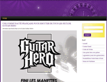 Tablet Screenshot of guitarherogame.fr